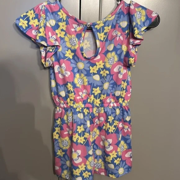 Picapina girls floral romper sz 6 - Picture 4 of 4
